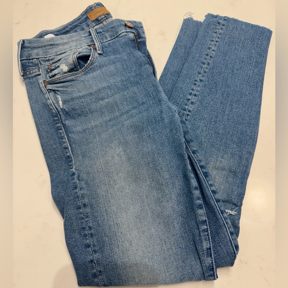 Mother Denim Looker Ankle Fray Jeans